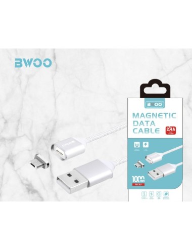 Cable de Datos Magnético Tipo C 2,4A 1m