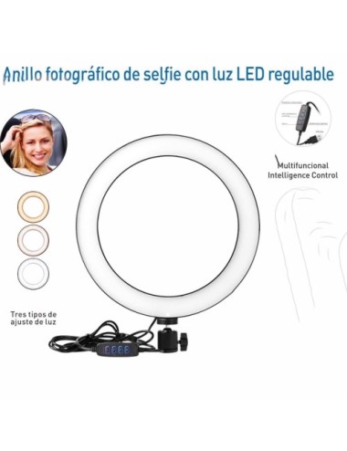 Aro de Luz Regulable XL 36cm sin trípode