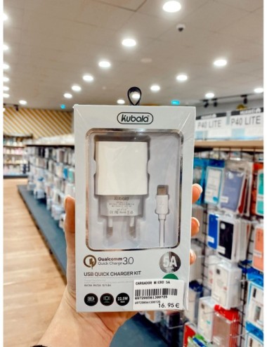 Cargador MicroUsb Blanco 5A V5M