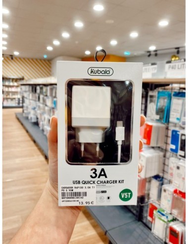 Cargador Tipo C Blanco 3A V5M