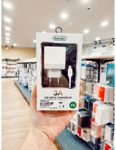 Cargador Lightning Blanco 3A V5M