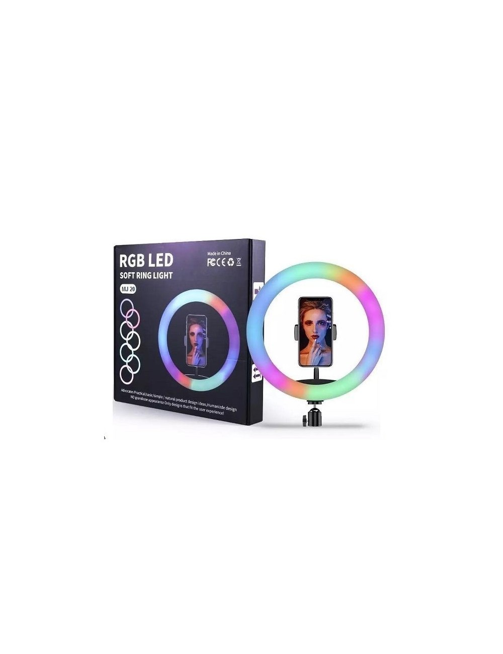 Aro De Luz RGB 30cm Con Trípode Aro De Luz RGB 30cm Con Trípode