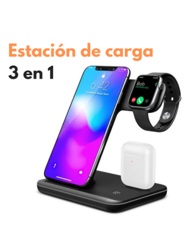 Cargador inalámbrico magnético 3 en 1,para Samsung, Xiaomi, Mi, Huawei, iPhone, Apple Watch