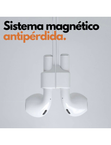 Pack 3 correas magnéticas antipérdida para auriculares inalámbricos, compatible con Airpods