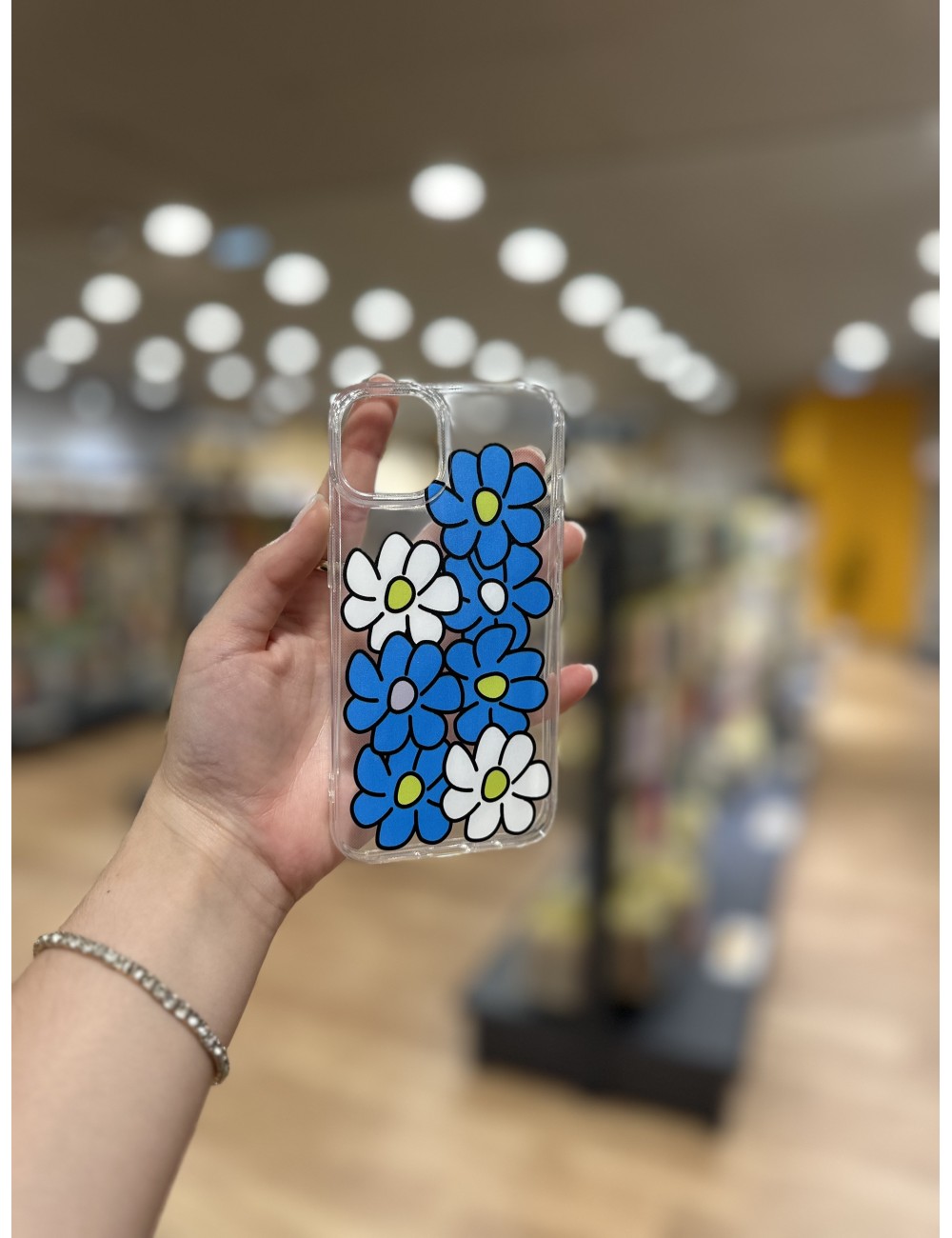 Funda margaritas dibujo azul iPhone Funda margaritas dibujo azul iPhone