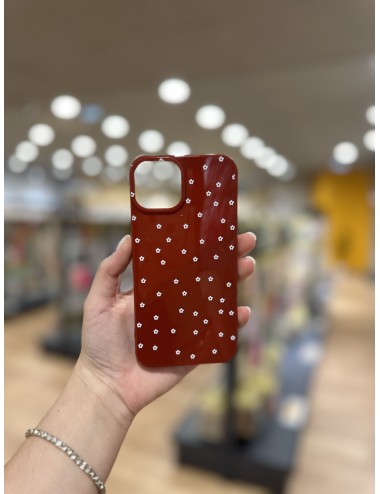 Funda flores burdeos iPhone 13 / 14