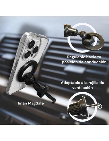 Soporte de móvil MagSafe 360º para salpicadero