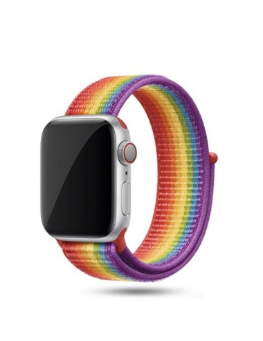 Correa AppleWatch Velcro 38mm 40mm color Arcoiris