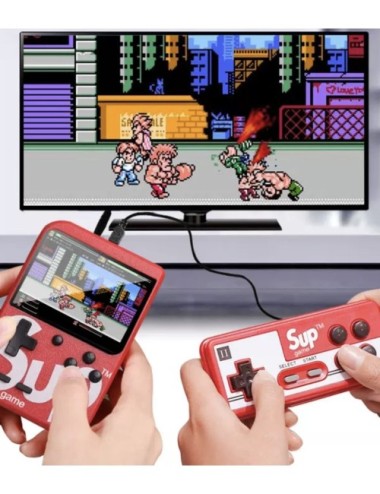 Mini Consola Sup Game Box Retro Roja